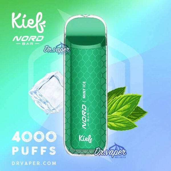 سحبة كيف نورد بار 4000 موش نعناع ايس Kief Nord Bar Mint Ice