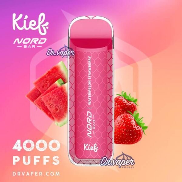 سحبة كيف نورد بار 4000 موش بطيخ فراوله Kief Nord Bar Watermelon Strawberry