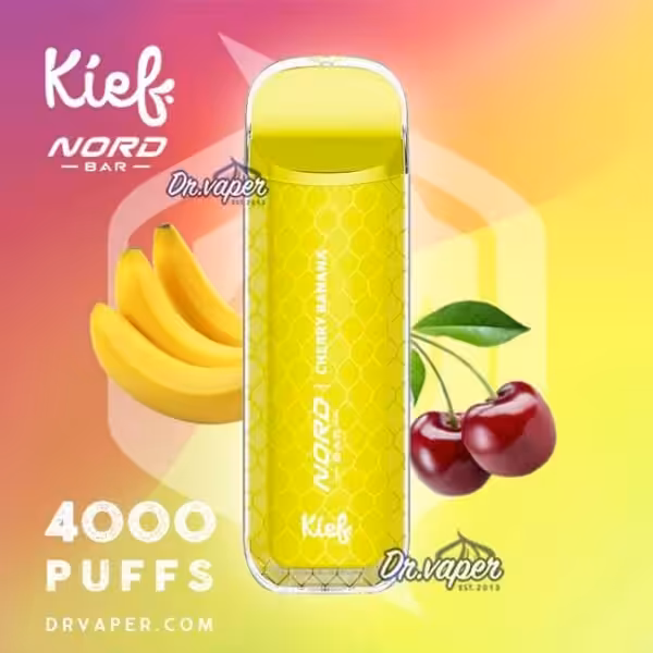 سحبة كيف نورد بار 4000 موش كرز موز Kief Nord Cherry banana