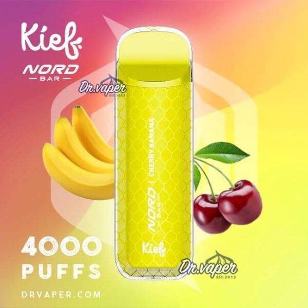 سحبة كيف نورد بار 4000 موش كرز موز Kief Nord Cherry banana