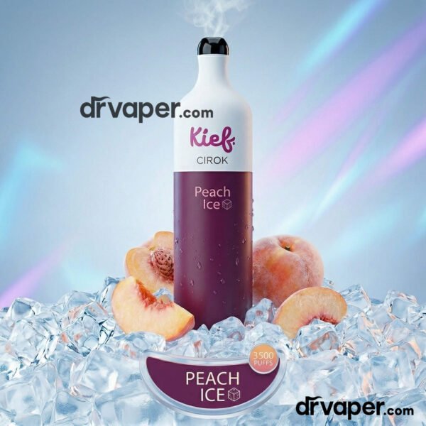سحبة كيف 3500 موش سيروك خوخ ايس | kief cirok peach ice 3500puffs