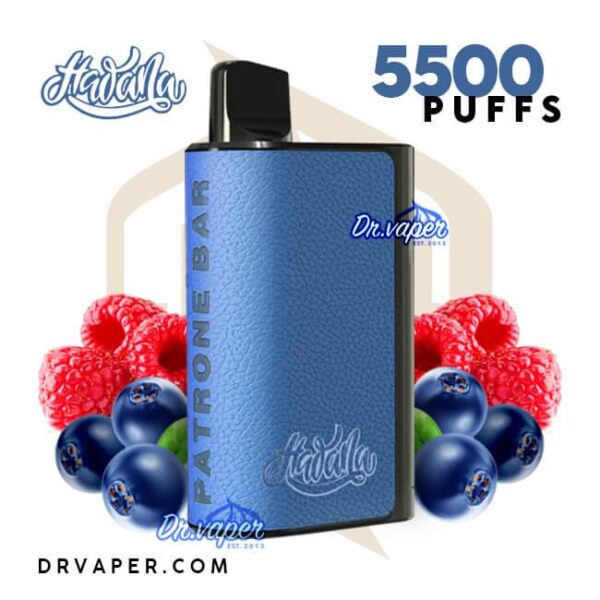 سحبة هوانا باترون بار 5500 موش توت ازرق و توت احمر | Hawana Patrone Bar Berry raspberry سحبة هوانا باترون بار 5500 موش توت ازرق و توت احمر | Hawana Patrone Bar Berry raspberry