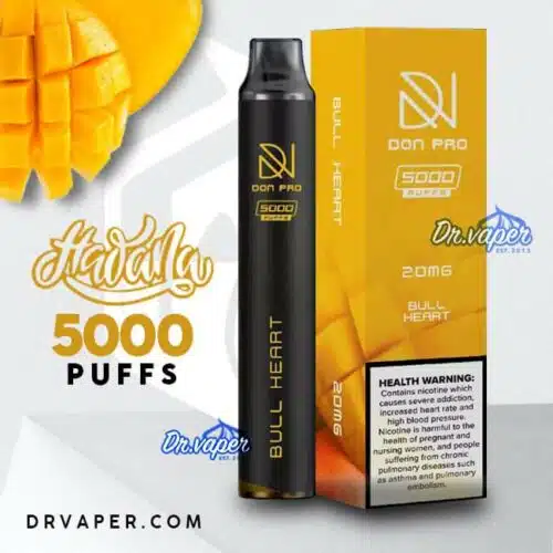 سحبه هوانا 5000 موش دون برو مانجو | hawana don pro 5000 puffs bull heart mango سحبه هوانا 5000 موش دون برو مانجو | hawana don pro 5000 puffs bull heart mango