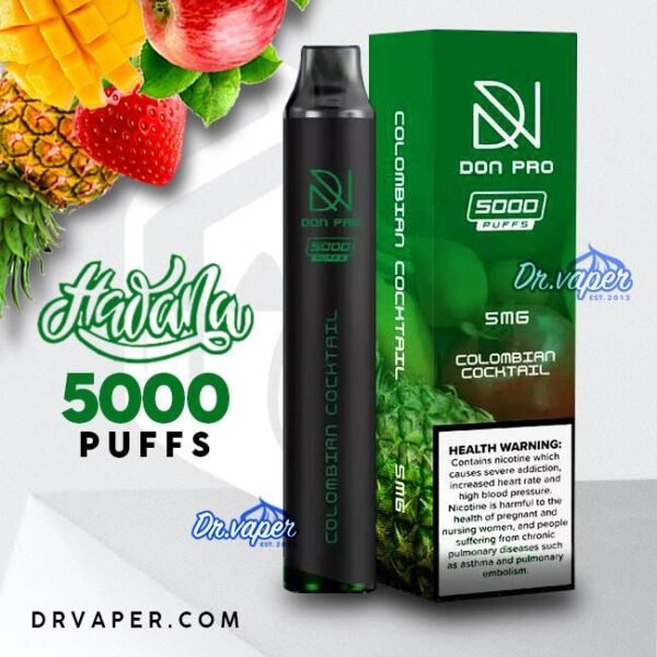 سحبه هوانا 5000 موش دون برو فواكه مشكله | hawana don pro 5000 puffs colombian cocktail mix fruits