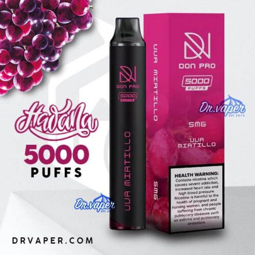 سحبه هوانا 5000 موش دون برو عنب | hawana don pro 5000 puffs uua mirtillo grape