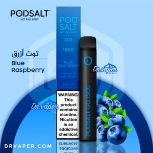 Podsalt Go 1500 Blue Raspberry flavor - Disposable Vape 50mg