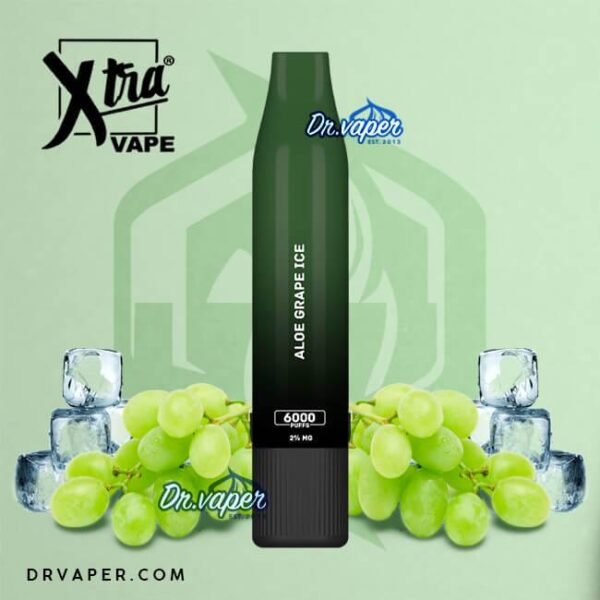 سحبه اكسترا 6000 موش عنب ايس Xtra 6000puffs grape ice
