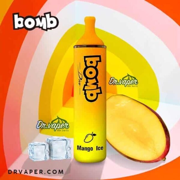 سحبه بومب 4000 شفطة مانجو ايس | bomb 4000puffs mango ice