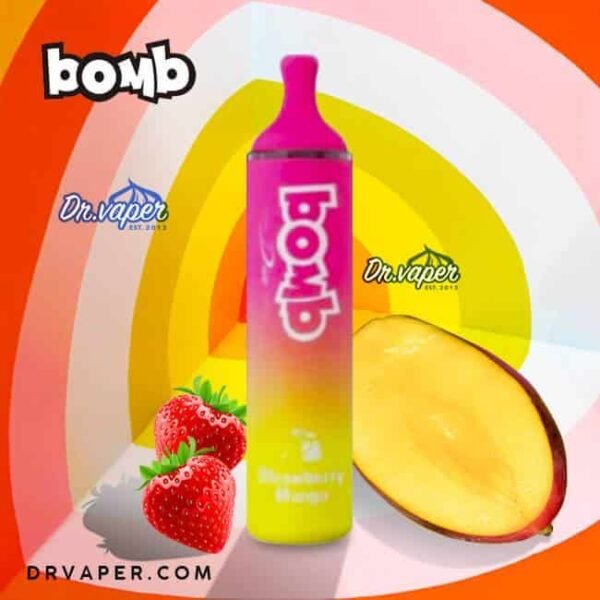 سحبه بومب 4000 شفطة فراوله مانجو | bomb 4000puffs strawberry mango