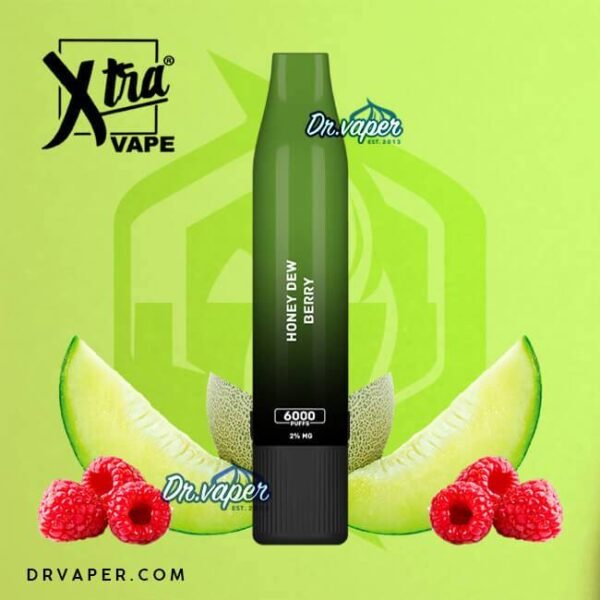 سحبه اكسترا 6000 موش شمام توت Xtra 6000puffs HONEYDEW BERRY