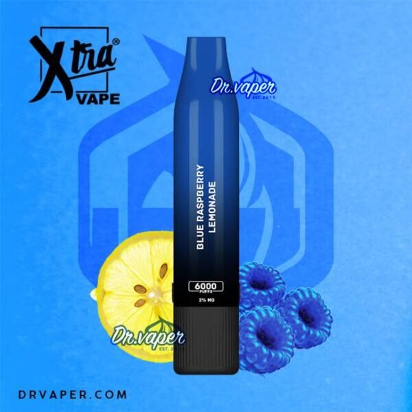 سحبه اكسترا 6000 موش توت ازرق ليمون Xtra 6000puffs blue raspberry lemonade