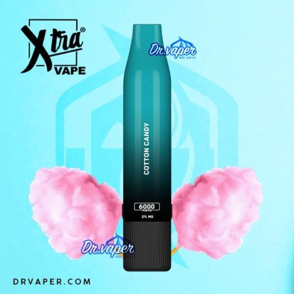 سحبه اكسترا 6000 موش غزل البنات Xtra 6000puffs cotton candy