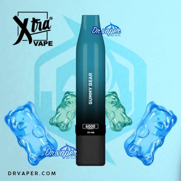 سحبه اكسترا 6000 موش حلاوة الدب Xtra 6000puffs gummy bear