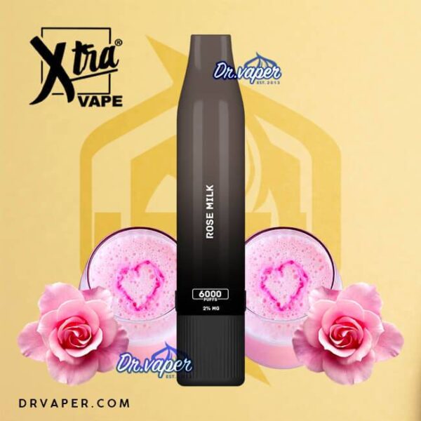 سحبه اكسترا 6000 موش حليب الورد Xtra 6000puffs rose milk سحبه اكسترا 6000 موش حليب الورد Xtra 6000puffs rose milk