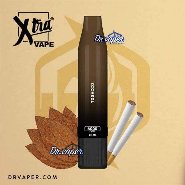 سحبه اكسترا 6000 موش توباكو Xtra 6000puffs tobacco سحبه اكسترا 6000 موش توباكو Xtra 6000puffs tobacco