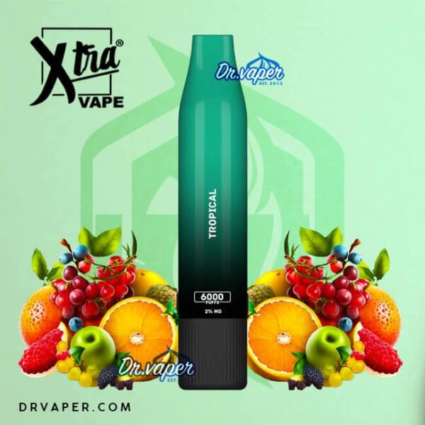 سحبه اكسترا 6000 موش فواكه استوائيه Xtra 6000puffs tropical سحبه اكسترا 6000 موش فواكه استوائيه Xtra 6000puffs tropical