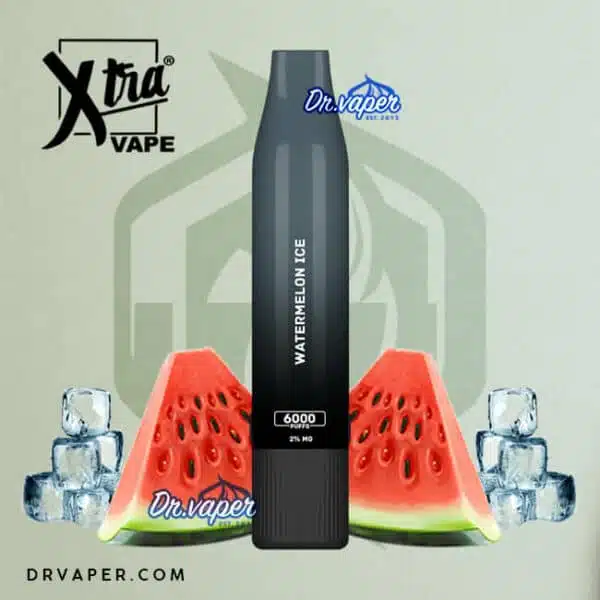 سحبه اكسترا 6000 موش بطيخ ايس Xtra 6000puffs watermelon ice