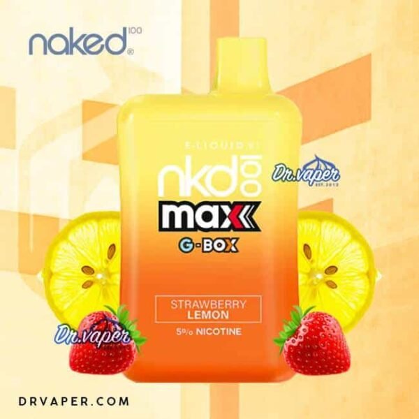 سحبة نيكد جي بوكس 5500 موش فراولة ليمون GBOX X NAKED 100 5500 DISPOSABLE strawberry lemon