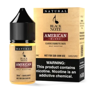 بلاك نوت امريكان سولت نيكوتين 30 مل | Black note American Salt Nicotine 30ml bottle