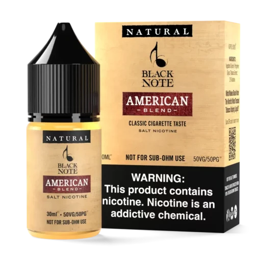 بلاك نوت امريكان سولت نيكوتين 30 مل | Black note American Salt Nicotine 30ml bottle