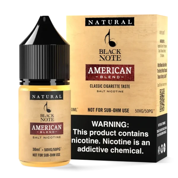 بلاك نوت امريكان سولت نيكوتين 30 مل | Black note American Salt Nicotine 30ml bottle