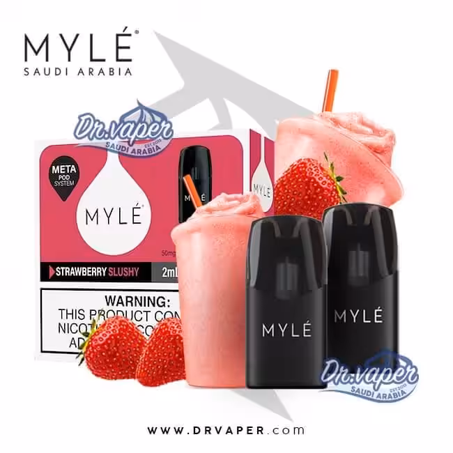 بود مايلي 5 ميتا سلاش فراوله | Myle Meta Pods Strawberry Slushy