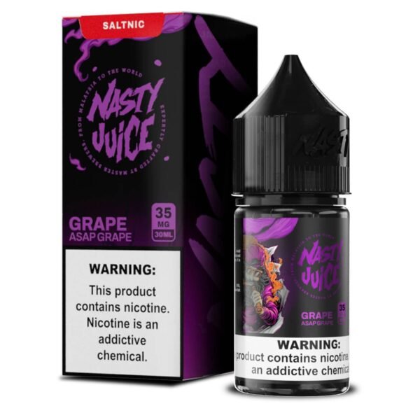 نكهه ناستي عنب سولت نيكوتين شيشة 30 مل علبه | nasty shisha asap grape salt nicotine 30ml Box