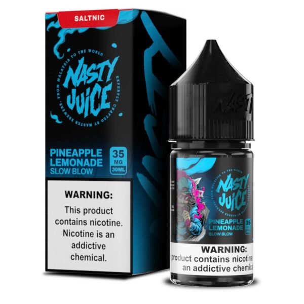 نكهه ناستي سلو بلو سولت نيكوتين اناناس ليمون 30 مل علبه | nasty slow blow salt nicotine 30ml box
