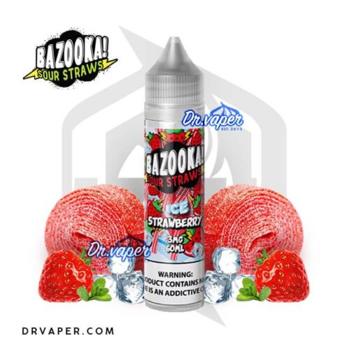 نكهة بازوكا فراوله ايس الحامض والحلو 60 مل | bazooka strawberry ice 60ml نكهة بازوكا فراوله ايس الحامض والحلو 60 مل | bazooka strawberry ice 60ml