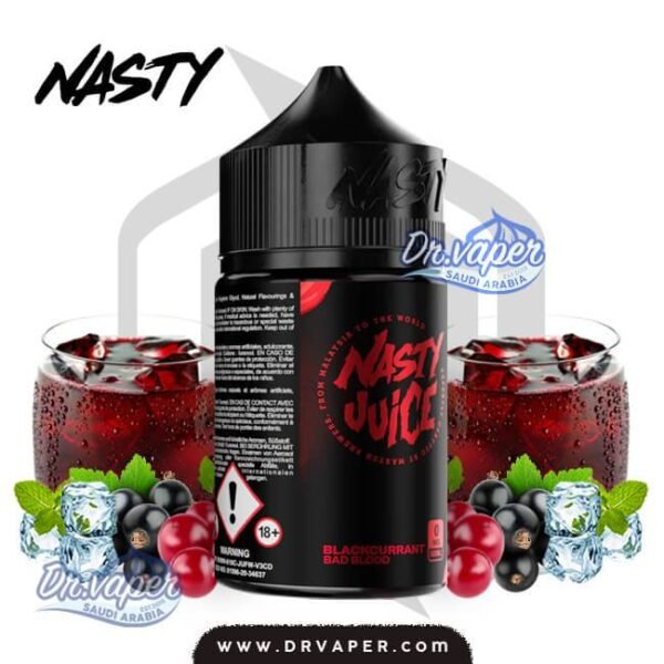 نكهة ناستي باد بلود توت اسود بارد 60 مل | nasty bad blood 60ml juice e-liquid