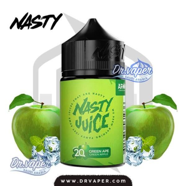 نكهه ناستي تفاح اخضر بارد 60 مل | nasty green apple green ape 60ml