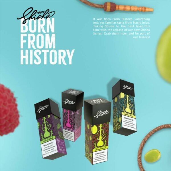 NASTY SHISHA JUICE E-LIQUID 60ML poster | نكهة ناستي 60 مل اعلان