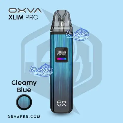 اوكسفا جهاز اكسليم برو 30 واط بود ازرق | oxva xlim pro Gleamy Blue