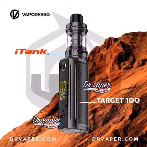 فابريسو جهاز تارجيت 100 واط اسود| vaporesso target 100 black kit