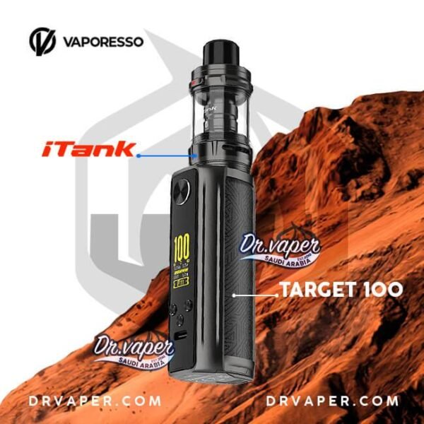 فابريسو جهاز تارجيت 100 واط اسود| vaporesso target 100 black kit