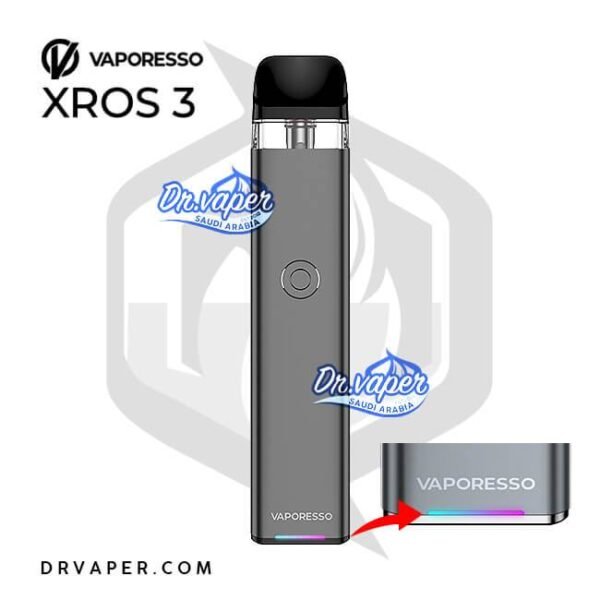 فابريسو اكس روز 3 نظام بود رمادي vaporesso xros 3 gray