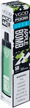 سحبة فيقود تفاح ايس بومب 4 كي 4000 موش VGOD ICED APPLE BOMB 4K 4000 PUFFS box