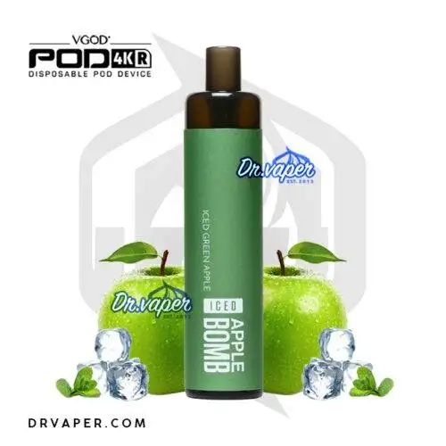 سحبة فيقود تفاح ايس بومب 4 كي 4000 موش Vgod Iced Apple Bomb