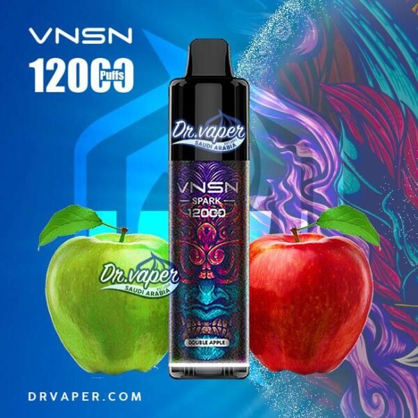 سحبة فنسن سبارك 12000 موش تفاحتين | vnsn spark Double Apple 12000puffs