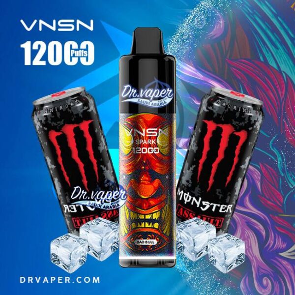سحبة فنسن سبارك 12000 موش باد بول | vnsn spark bad bull 12000puffs سحبة فنسن سبارك 12000 موش باد بول | vnsn spark bad bull 12000puffs