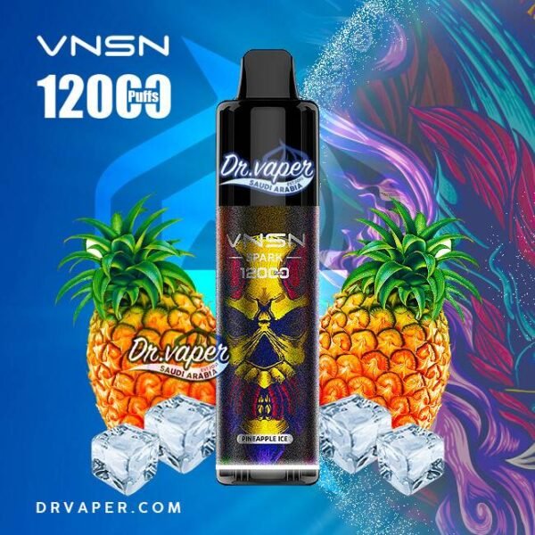 سحبة فنسن سبارك 12000 موش اناناس ايس | vnsn spark pineapple ice 12000puffs