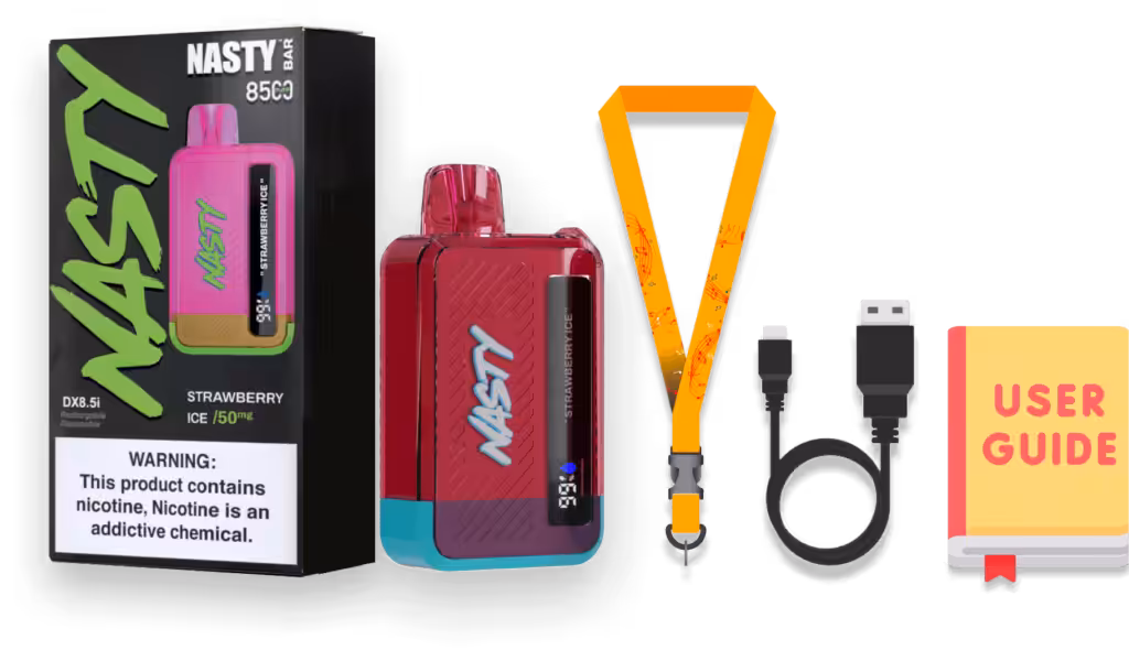 سحبة ناستي 8500 موش داخل الصندوق | Nasty Bar 8500 in box