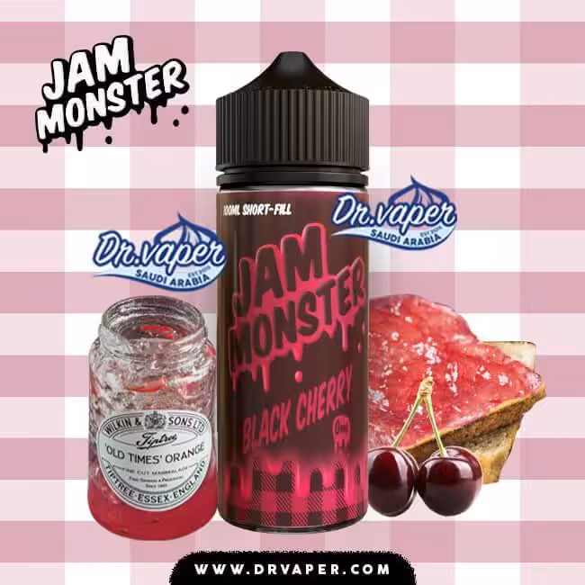 jam monster black cherry 100ml
