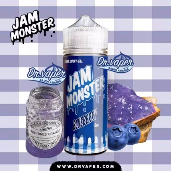 جام مونستر توت ازرق 100 مل | jam monster blueberry 100ml