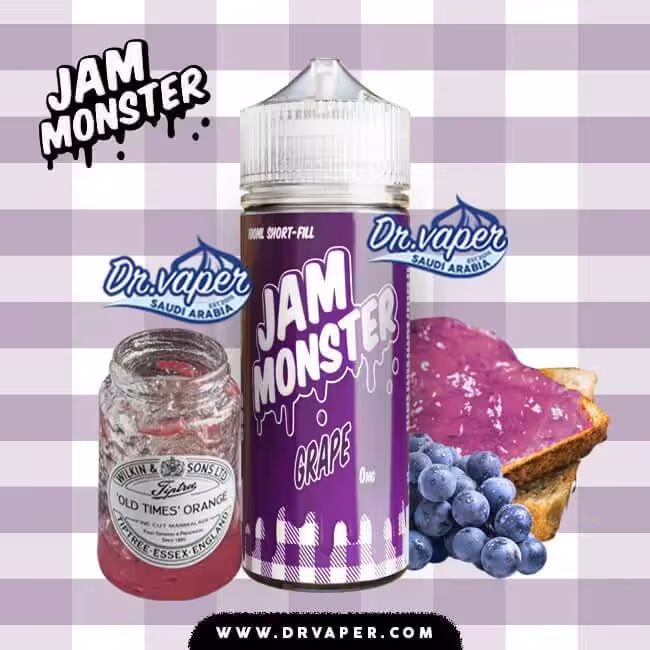 جام مونستر عنب 100 مل | jam monster grape 100ml