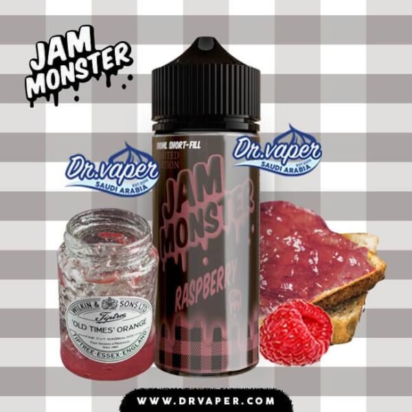 جام مونستر توت احمر 100 مل | jam monster raspberry 100ml