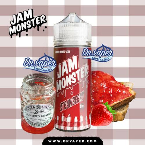 jam monster strawberry 100ml | جام مونستر فراوله 100 مل