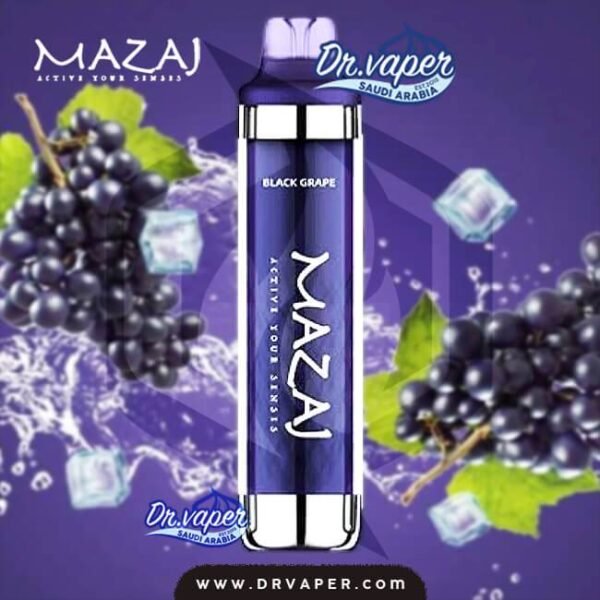 سحبه مزاج عنب ايس 8000 موش | mazaj grape ice 8000puffs
