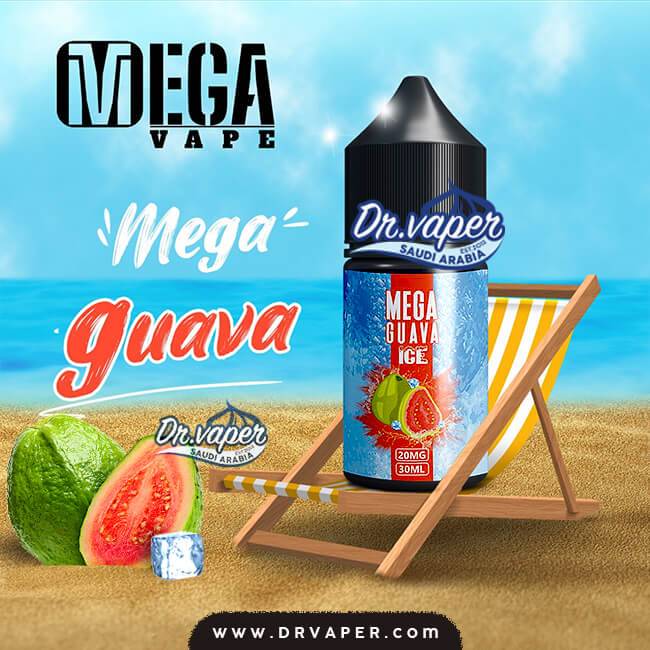 نكهة ميجا جوافة ايس سولت 30 مل| Mega Guava Ice Salt Nicotine 30ml