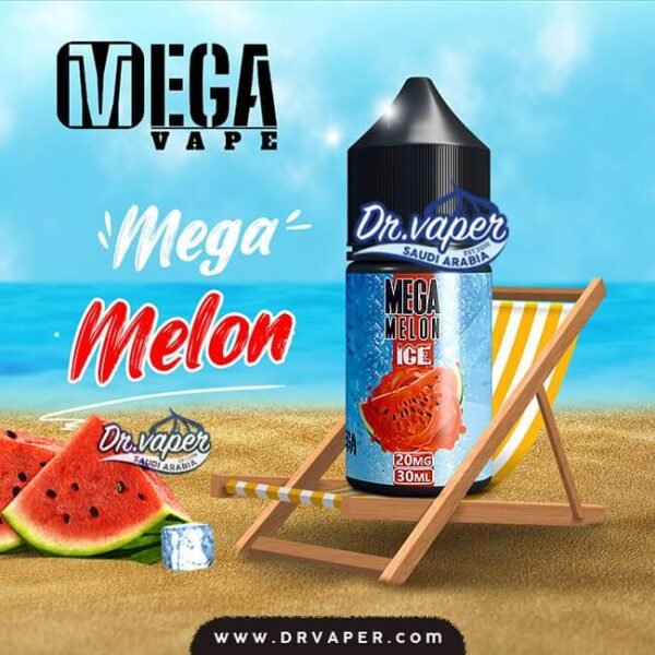 نكهة ميجا بطيخ ايس سولت نيكوتين 30 مل | mega melon ice salt nicotine 30ml